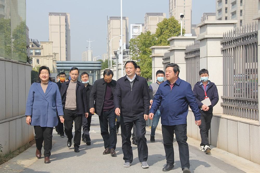 全省机管局领导参观考察康沃思物联参建鲁班奖项目—南昌市老干部活动中心